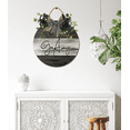 thumbnail image 6 of Go Away Sign Front Door Porch Decorations, Round Rustic Wood Hanging Sign for Farmhouse Porch Outdoor Home Holiday Front Door Sign Decor, 6 of 7