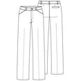 thumbnail image 6 of Real School Girls School Uniform Flat Front Low Rise Pants, Sizes 4-16 & Plus, 6 of 6