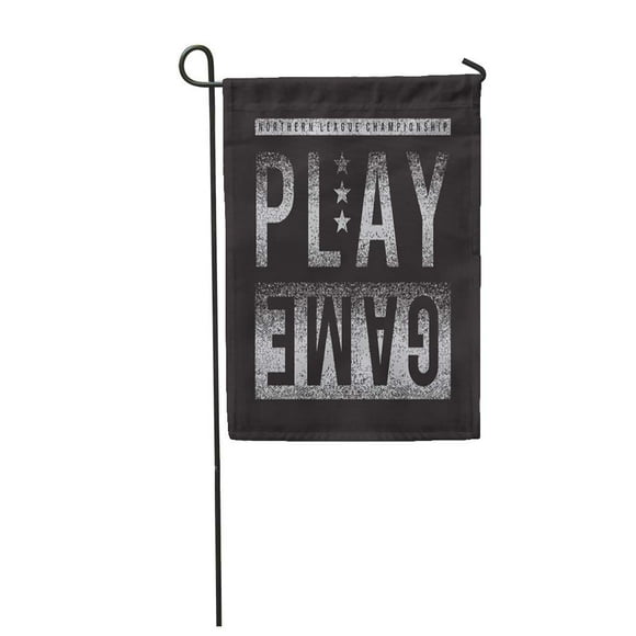 NUDECOR Varsity Athletic Sport Play Game Tee Graphics Football College Garden Flag Decorative Flag House Banner 28x40 inch