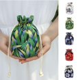 thumbnail image 2 of Japanese Drawstring Lunch Bag Gilding Portable storage case Fashion Portable Storage Case Canvas Handmade Organizer, 2 of 7