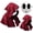 Shy girl-red, variant on 2Pcs Shy Guy Mask With Cloak White Dream Anime for Halloween Cosplay Costume Props Accessories