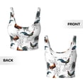 thumbnail image 6 of Goofa Cool Chicken Printed Sports Bras for Women, High Impact Running Bra Workout Crop Tank Tops Longline Sports Bra Push up-Small, 6 of 9