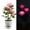 Pink, variant on BSJJY Solar Powered Artificial Rose Flower Lights,Waterproof Outdoor Garden Accent Lighting for Summer Country Field Yard Pathway Balcony Memorial Cemetery Gravesite Decorations, 1pc