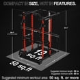 thumbnail image 5 of Mikolo Power Rack Cage, Weight Rack with Cable Crossover Machine,Multi-Function Squat Rack with J Hooks,Dip Bars and Landmine for Home Gym Red, 5 of 18