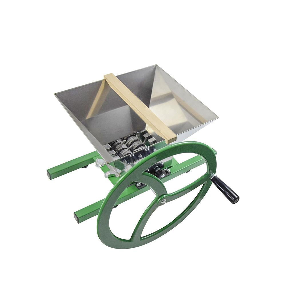 EJWOX Fruit Apple Crusher With Wheel7L Stainless Steel Manual Juicer