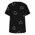 thumbnail image 5 of Lroveb Breast Cancer Awareness Shirts for Women V Neck Print Love Short Sleeve T Shirt Pink Ribbon Graphic Tees Black, 5 of 5