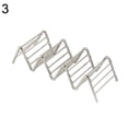 thumbnail image 1 of Visland Hard Wave Stainless Steel Mexican Food Rack Stand Shell Taco Holder Display, 1 of 7