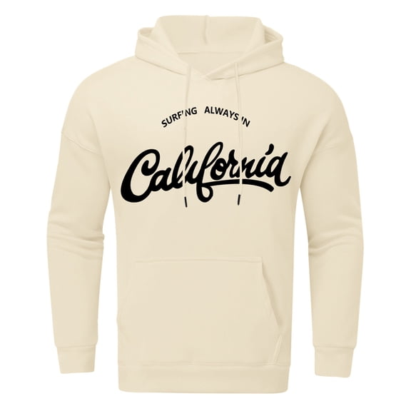 Aayomet Hoodies For Men Men's Sherpa Hoodie Fuzzy Pullover Long Sleeve Kangaroo Pocket Hoodie Autumn Winter Hooded Sweatshirt,Beige XL