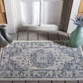 thumbnail image 2 of SAFAVIEH Courtyard Desi Medallion Indoor/Outdoor Area Rug, Grey/Navy, 2'7" x 5', 2 of 10