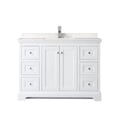 thumbnail image 3 of Wyndham Collection Light Vein Wood Single Bathroom Vanity in White/Chrome, 3 of 6