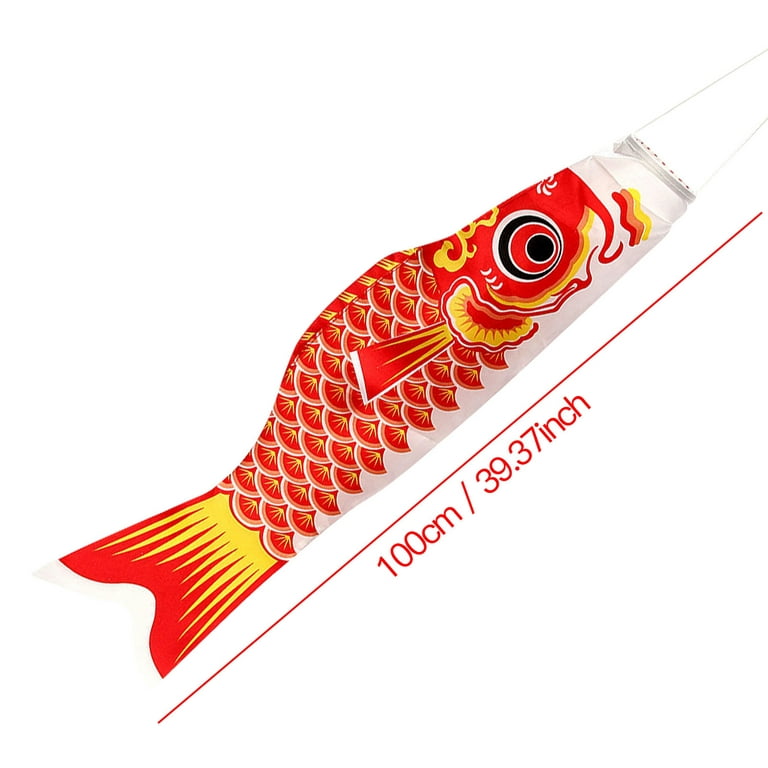 Wovilon Japanese Carp-Windsock Streamer Fish Flag Kite Home Outdoors Hanging Decoration
