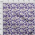 thumbnail image 3 of oneOone Polyester Spandex Purple Fabric Kids Floral Sewing Material Print Fabric By The Yard 56 Inch Wide, 3 of 4