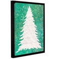 thumbnail image 2 of ArtWall Cora Niele's ' Xmas Snow Tree 06' Gallery Wrapped Floater-framed Canvas - Off-White, 2 of 2