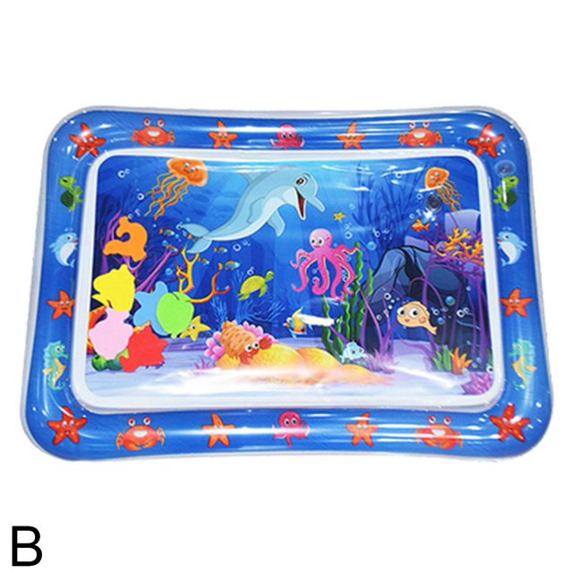 Children'S Inflatable Pat Pad Baby Pat Water Pvc Ocean Fish Crawling Water Mat Toy Baby Pat Cushion