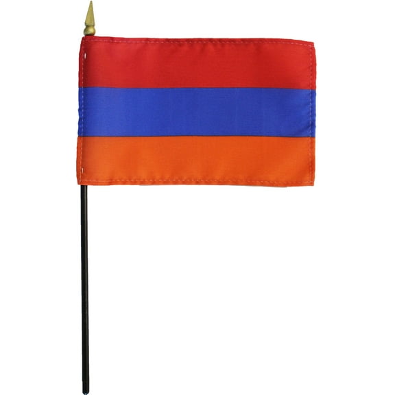 Armenia - 4"X6" Stick Flag