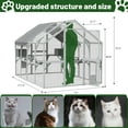 thumbnail image 2 of ZephyPaws Large Catio Outdoor Cat Enclosure,53.5ft² Extra Large Outdoor Catio for Multiple Cats,Big Wooden Walk-in Outside Cattery Cat Run with Weatherproof Cover,Grey, 2 of 12