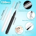 thumbnail image 2 of 120Pcs Interdental Brush, Braces Brush Toothpicks with Soft Bristles 360° Bendable Floss Heads Dental Brushes Between Teeth Gum Braces Cleaning Kit Oral Tooth Cleaning Tool （Black, White）, 2 of 8