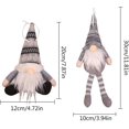 thumbnail image 3 of Christmas Gnome Ornaments, Tree Hanging Doll Decorations, Red, 3 of 3