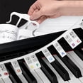 thumbnail image 1 of Etiquetas para teclado de piano, 88 teclas, para principiantes, con clip, 1 of 6