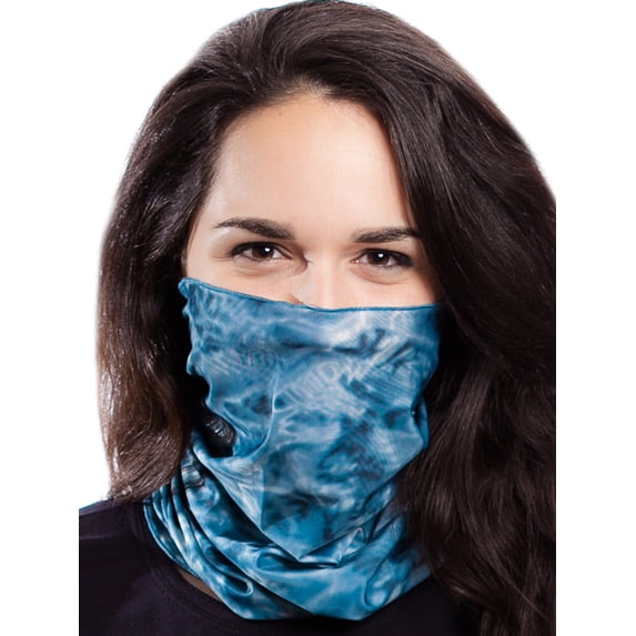Aqua Design Neck Gaiter Face Mask For Women Washable Breathable Cloth: Aqua Design Balaclava: Misty Sky size X-Small