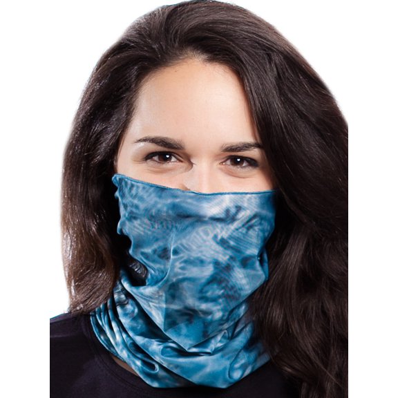 Aqua Design Neck Gaiter Face Mask For Women Washable Breathable Cloth: Aqua Design Balaclava: Misty Sky size Large