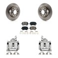 thumbnail image 1 of Transit Auto Rear Disc Brake Caliper Rotors and Semi-Metallic Pads Kit for Car 2008 Volkswagen Passat 2.0L KC8-100551S, 1 of 11