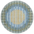 thumbnail image 2 of Addison Rugs Chantille Indoor/Outdoor Transitional Geometric Blue Machine Washable Round Rug, 8' x 8', 2 of 7