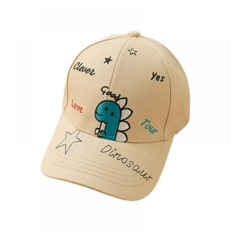 

Toddler Boys Baseball Cap Unisex Adjustable Snapback Caps Summer Outdoor Hat Cartoon Dinosaur Sun Hats for Kids 1-4T