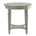 thumbnail image 3 of Bowery Hill Wood End Table with Bottom Shelf in Antique Green, 3 of 4
