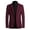 Burgundy, variant on Men's Wool Slim Fit Blazer Winter Fall Coats Spring Fashion Long Sleeve Suit Jacket Button Pocket Slimming Outerwear Grey Medium