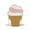 Ice Cream White, variant on Girls Food-Shape Crossbody Bag - Cupcake/Popcorn/Hamburger/Ice Cream PU Leather Small Shoulder Purse for Women​