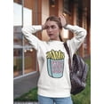 thumbnail image 2 of Fries B4 Guys Sweatshirt Women -Image by Shutterstock, Female 5X-Large, 2 of 4