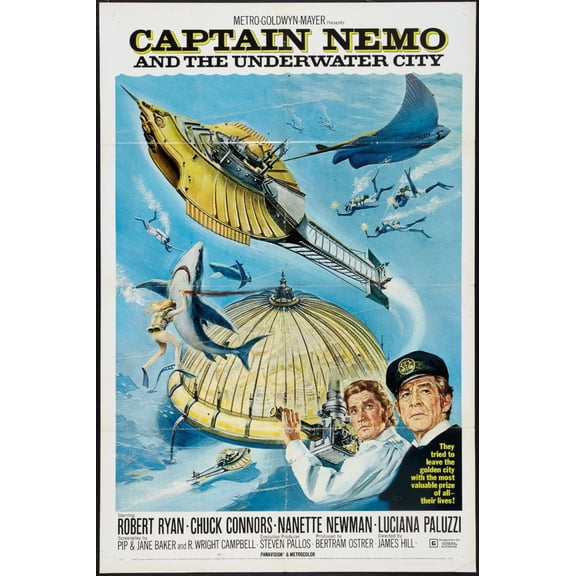 Captain Nemo Poster 24inx36in Art Poster 24x36 Unframed, Age: Adults, Rectangle Z Posters