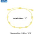 thumbnail image 2 of 10 Pcs Adjustable Cord Bracelet String, 7 Knot Good Luck Handmade Braided String Protection for Women DIY Wrist Jewelry Making, 13-26cm Long, 2 of 5