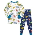 thumbnail image 5 of 1-10 Year Boys Girls' 2-Piece Pajamas Set Long Sleeve Sleepwear Pjs For Kids and Toddler Boys Girls Casual Homewear,2-3 Years, 5 of 6
