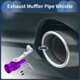 thumbnail image 2 of Unique Bargains Turbo Sound Exhaust Muffler Pipe Whistle Rear Tailpipe XL Car Motorcycle Roar Maker Aluminum Purple 1Set, 2 of 7