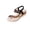 Black, variant on Women's Heart Flower Wedge Sandals T-Strap Thong Elastic Ankle Strap Espadrille Summer Beach Shoes