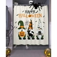 thumbnail image 3 of Happy Halloween Shower Curtain Set ，Waterproof Fabric Shower Curtains Gnome Pumpkin Bat Shower Curtains for Bathroom,Bathroom Decor 54x"78", 3 of 6
