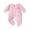 Pink, variant on Cjfdfy Newborn Baby Girl Footed Fall Clothes She's Here Embroidery Footed Romper Long Sleeve Fall Bow Ruffle Jumpsuit Infant Cute Coming Home Fall Winter Outfit