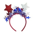 thumbnail image 2 of YOHAVEN 4th of July Star Headband, Patriotic Red White Blue Party Festival Accessories, Flag Theme Celebration Outfit for Women Men Holiday Event, 2 of 6