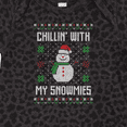 thumbnail image 4 of Inktastic Chillin' with My Snowmies Sweater Style Snowman Boys or Girls Baby Bodysuit, 4 of 5