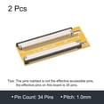 thumbnail image 3 of Unique Bargains FFC FPC Extension Board PCB Extend Connector 34 Pin 1.0mm Pitch Single Side 2 Pack, 3 of 6