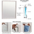 thumbnail image 2 of CRL TPM2424 24" x 24" Stainless Steel Theft-Proof Mirror Frame, 2 of 5