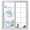 White, variant on Window Privacy Film Blue Cartoon Cats Stained Glass Window Film Decorative Sun Block Window Cover Cute Cats Sleeping Dreams Clouds Window Clings Static Adhesive Sticker for Bathroom 17.7"x39.3"
