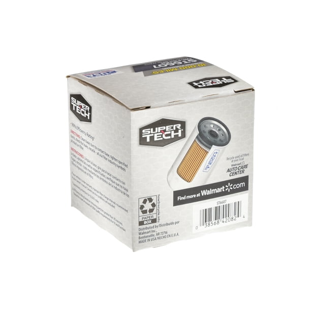 2 pack) Super Tech ST6607 10K Mile Spin-On Motor Oil Filter Fits
