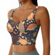 thumbnail image 2 of Fotbe Turtles and Sea Plants Sujetador Deportivo Largo sin Aros para Mujer con Almohadillas y Soporte Medio, Transpirable y Absorbente, Camiseta Tipo Chaleco o Tank Top-Medium, 2 of 8