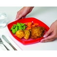thumbnail image 3 of Sistema 1106ZS Large Microwave Collection Plate w/ Removable Steaming Rack, Red, 3 of 6