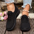 thumbnail image 2 of Women's Mesh Quick Drying Water Shoes Breathable Lace Up Athletic Shoes Lightweight Non Slip Sneakers Black Size 8, 2 of 7