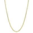 thumbnail image 3 of Solid 10K Yellow Gold Italy Cuban Curb Link Chain Necklace 8mm Wide 22 Long with Lobster Clasp, 3 of 3