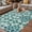 Blue, variant on Sage Green Outdoor Rug for Patio/Deck/Porch, Non-Slip Large Area Rug 6 x 9 Ft, Retro Abstract Morocco Geometric Texture Indoor Outdoor Rugs Washable Area Rugs, Reversible Camping Rug Carpet Runner